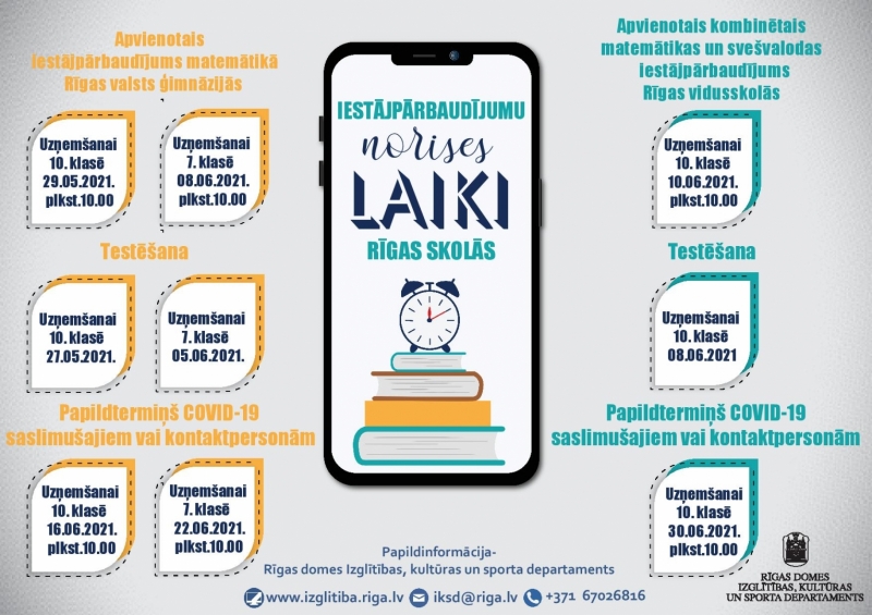 Iestājpārbaudījumu laiks