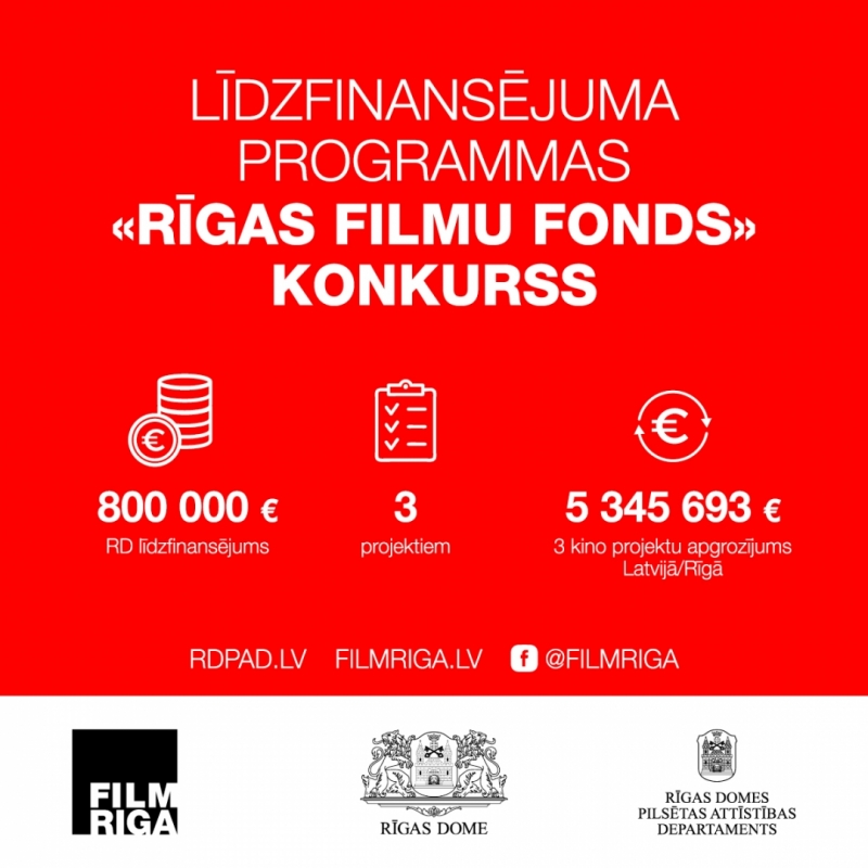 Līdzfinansējuma programma "Rīgas Filmu fonds" apraksts