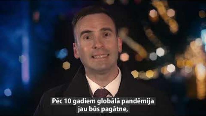 Rīgas domes priekšsēdētāja Mārtiņa Staķa uzruna Vecgada vakarā