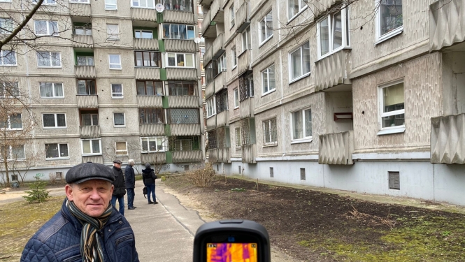 Veic termogrāfiju ēkai