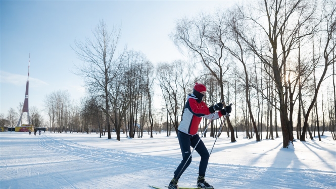 Distanču slēpošanas trase Lucavsalā