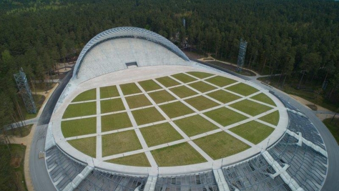 Mežaparka estrāde skats no augšas