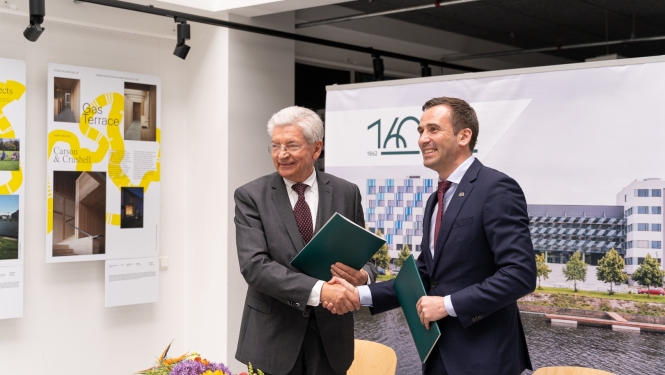 Leonīds Ribickis un Mārtiņš Staķis