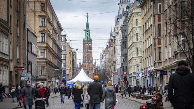 Ģertrūdes iela atvēlēta gājējiem un velobraucējiem