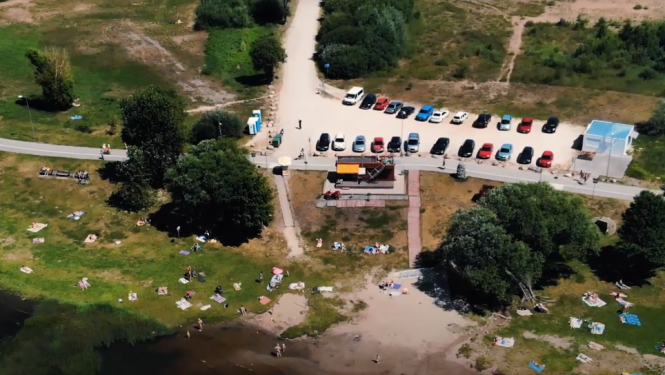 Rumbulas peldvieta skats no augšas