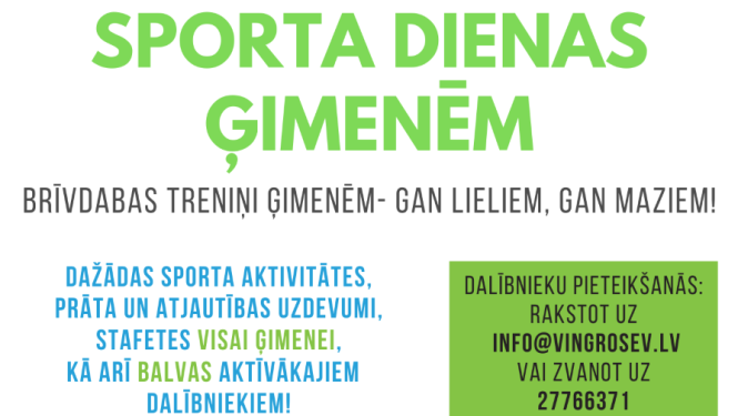 Sporta dienas ģimenēm