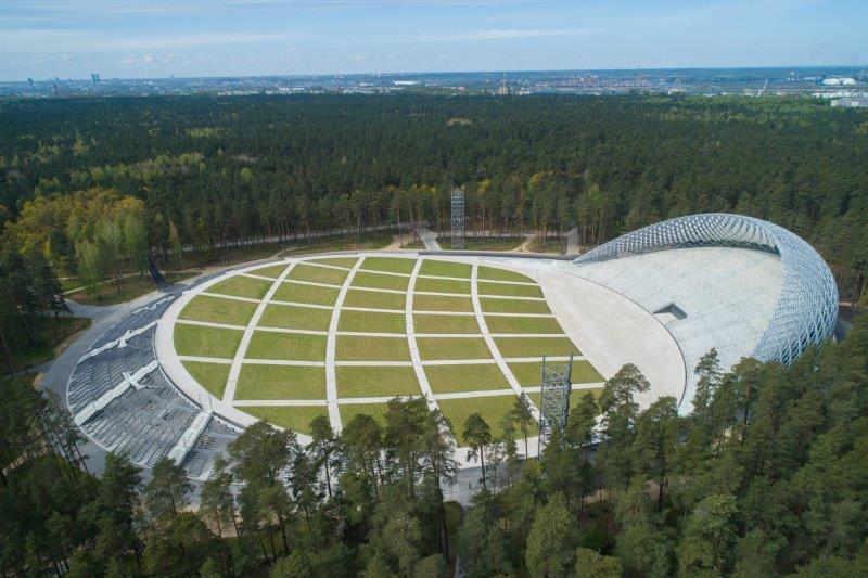 Mežaparka estrāde skats no augšas