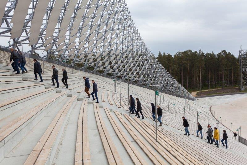 Mežaparka estrāde skats no sāna