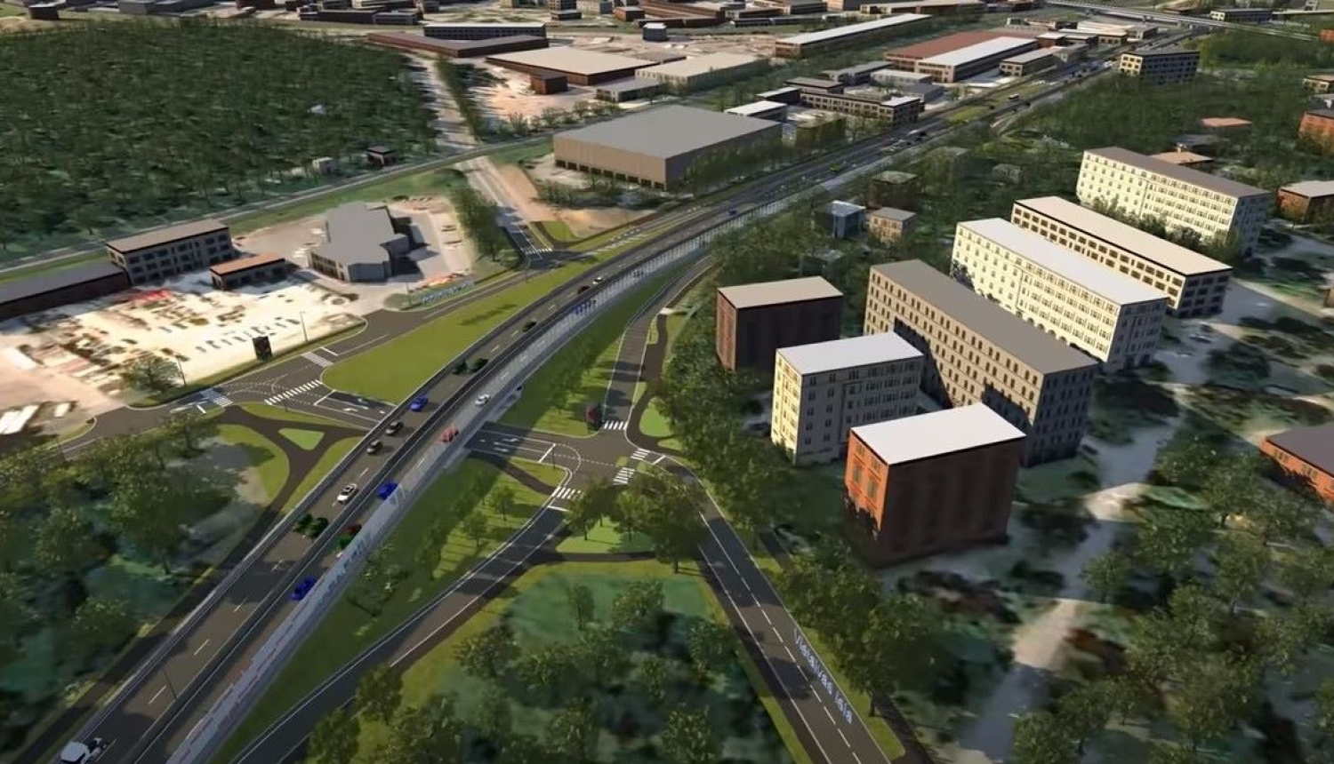 Austrumu maģistrāle skats no augšas