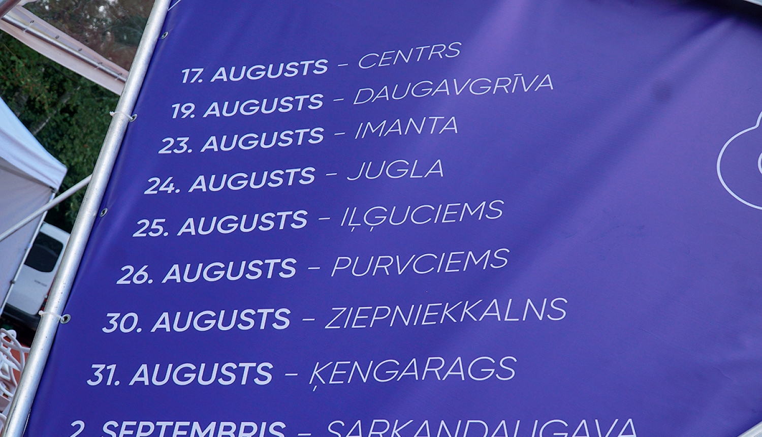 Tikšanās datumi ar apkaimju iedzīvotājiem