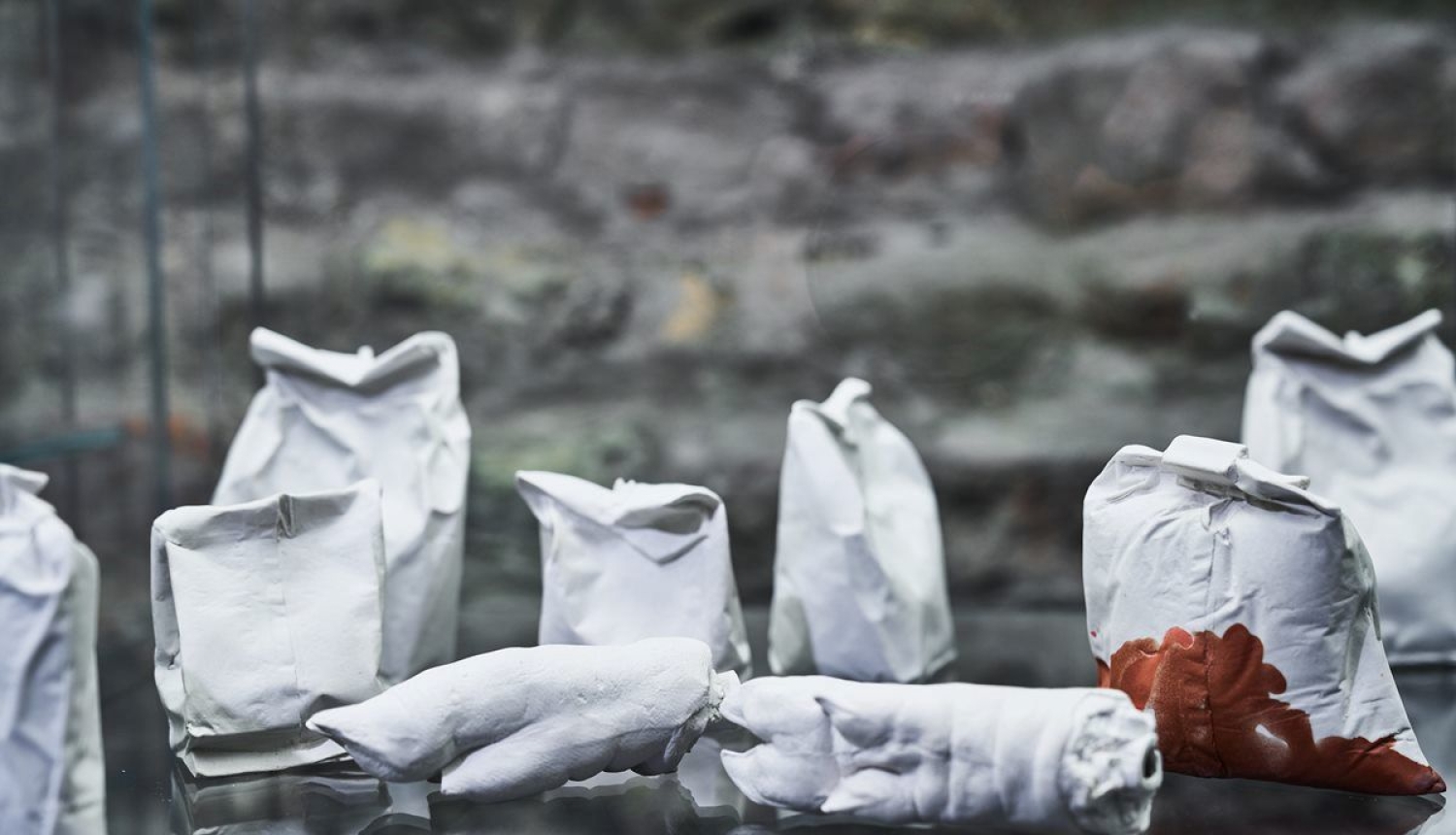 Jāņa Kupča personālizstādes “Puškinam bija četri dēli, un visi idioti” plakāts