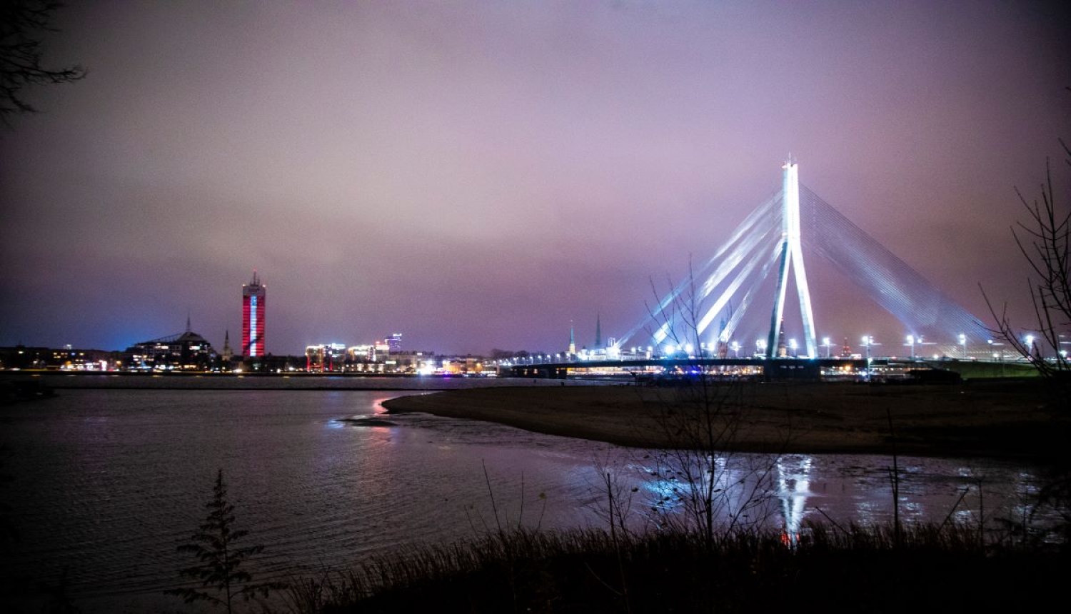 Skats uz Vanšu tiltu