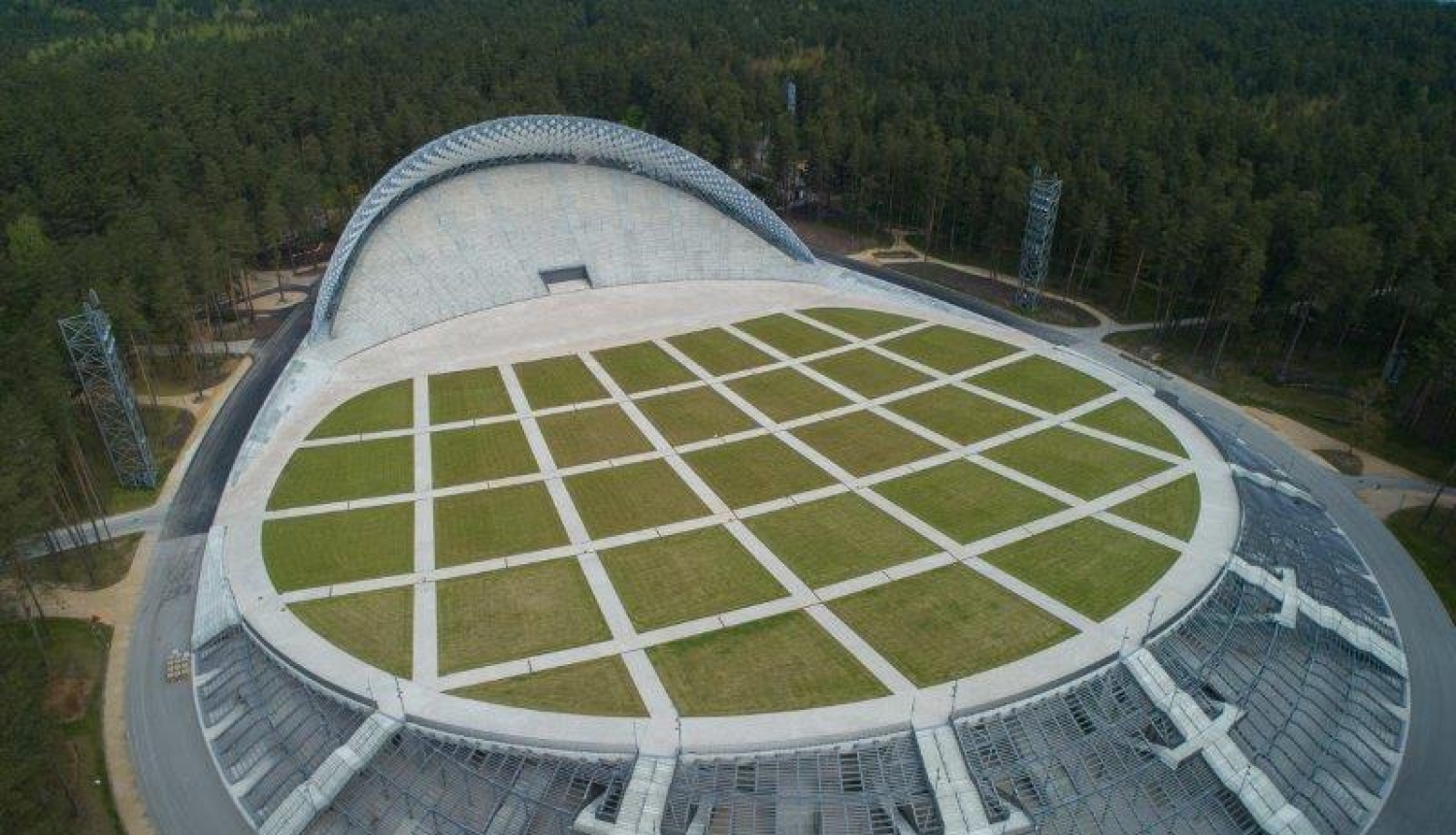 Mežaparka estrāde skats no augšas