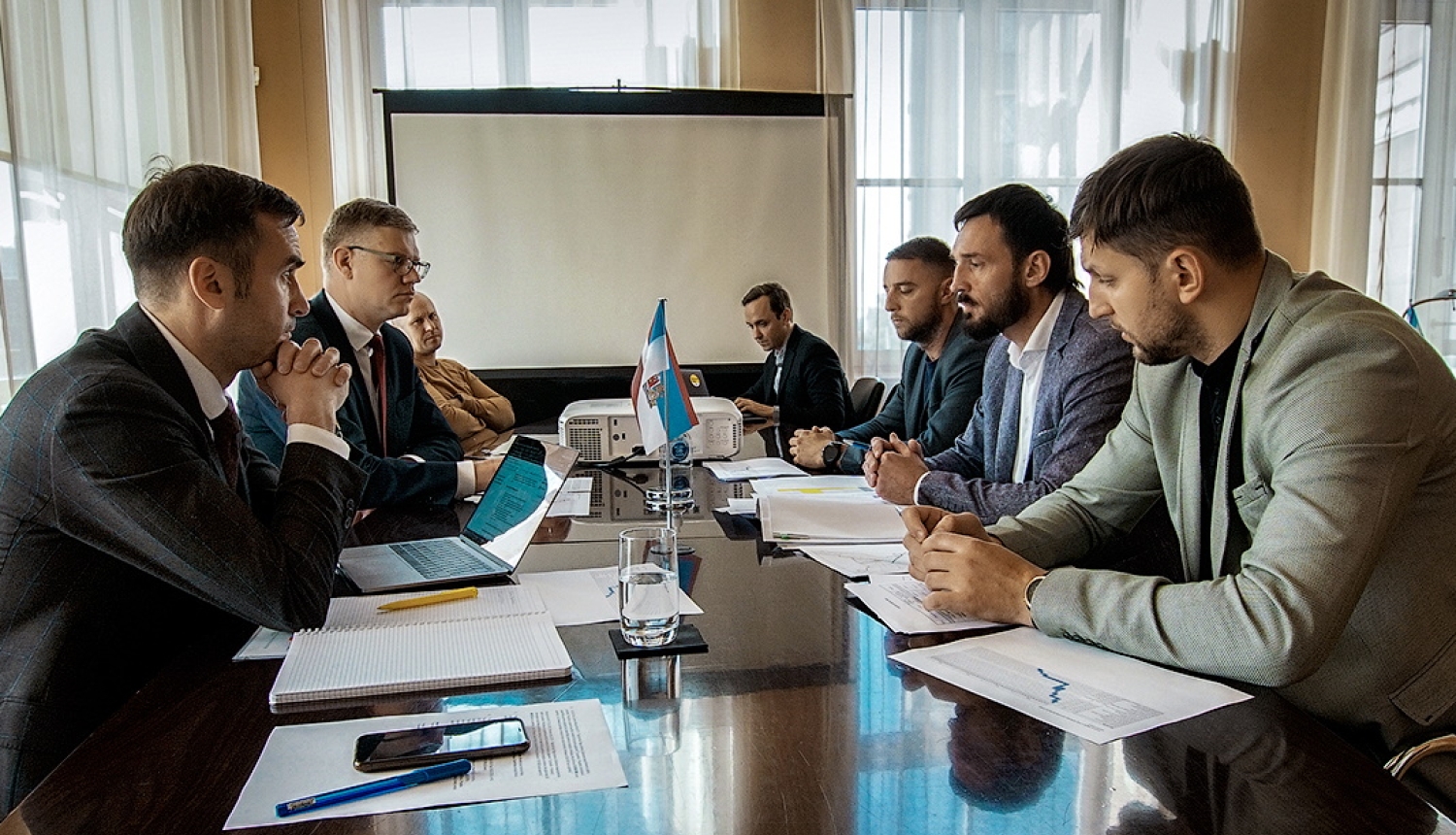 Rīgas domes vadība tiekas ar Satiksmes departamenta pārstāvjiem