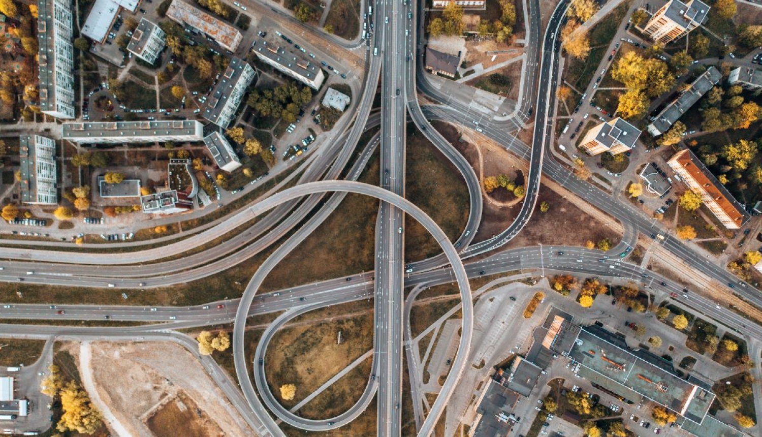 Rīgas ceļi skats no augšas