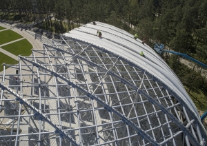 Mežaparka estrādes kupols no augšas