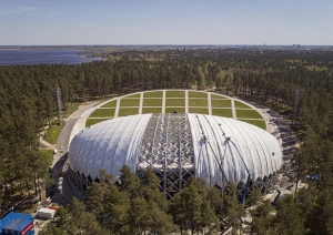 Mežaparka estrādes kupols no augšas