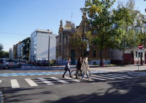 Gājēji uz gājēju pārejas