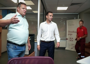 Viesturs Kleinbergs un Mārtiņš Staķis