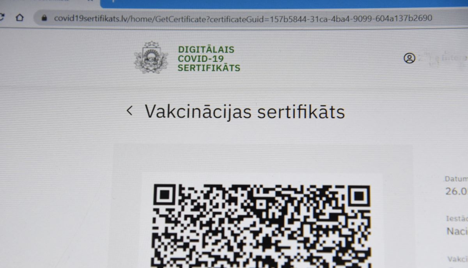 Civid digitalais sertifikāts